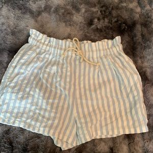 White and blue Urban Outfitter flowy shorts